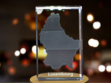 Luxembourg 3D Engraved Crystal 3D Engraved Crystal Keepsake/Gift/Decor/Collectible/Souvenir A&B Crystal Collection