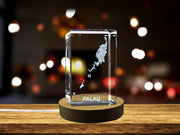 Palau 3D Engraved Crystal 