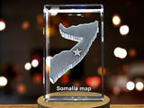 Somalia 3D Engraved Crystal 3D Engraved Crystal Keepsake/Gift/Decor/Collectible/Souvenir A&B Crystal Collection