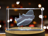 South Africa 3D Engraved Crystal 3D Engraved Crystal Keepsake/Gift/Decor/Collectible/Souvenir A&B Crystal Collection