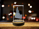 Idaho 3D Engraved Crystal 3D Engraved Crystal Keepsake/Gift/Decor/Collectible/Souvenir A&B Crystal Collection