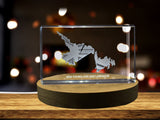 Terre-Neuve et Labrador 3D Gravure Crystal 3D Crystal Gravé Crystal / Gift / Decor / Collectible / Souvenir
