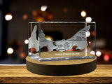 Prince Edward Island 3D Engraved Crystal 3D Engraved Crystal Keepsake/Gift/Decor/Collectible/Souvenir