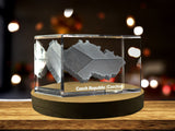 Czech Republic 3D Engraved Crystal 3D Engraved Crystal Keepsake/Gift/Decor/Collectible/Souvenir A&B Crystal Collection