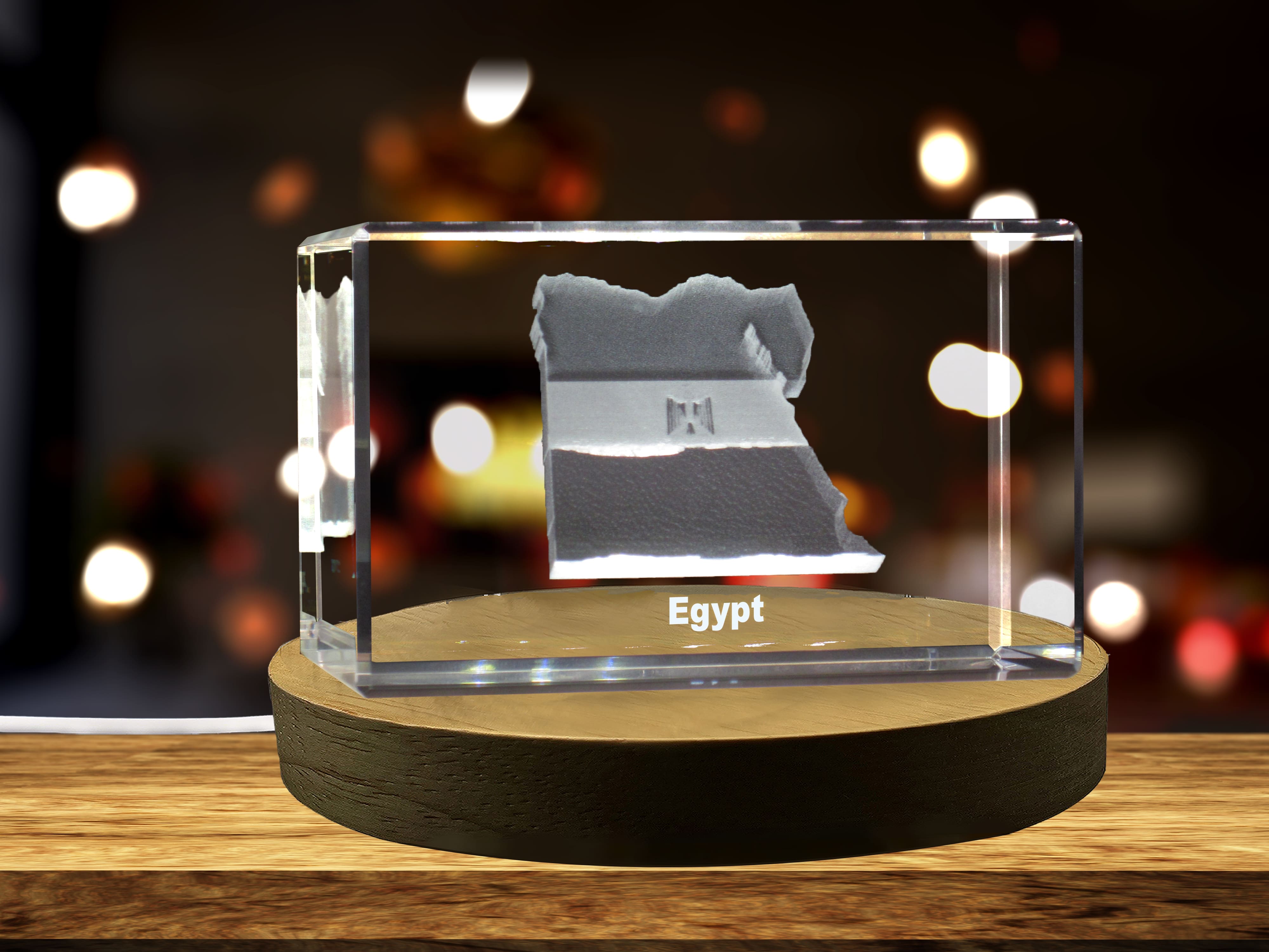 Egypt 3D Engraved Crystal 3D Engraved Crystal Keepsake/Gift/Decor/Collectible/Souvenir A&B Crystal Collection