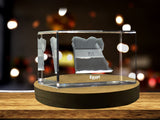 Egypt 3D Engraved Crystal 3D Engraved Crystal Keepsake/Gift/Decor/Collectible/Souvenir A&B Crystal Collection