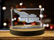 Georgia 3D Engraved Crystal 