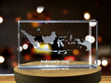Indonesia 3D Engraved Crystal 3D Engraved Crystal Keepsake/Gift/Decor/Collectible/Souvenir A&B Crystal Collection