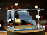 Armenia 3D Engraved Crystal | 3D Engraved Crystal Keepsake A&B Crystal Collection