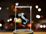 Italy 3D Engraved Crystal 3D Engraved Crystal Keepsake/Gift/Decor/Collectible/Souvenir A&B Crystal Collection