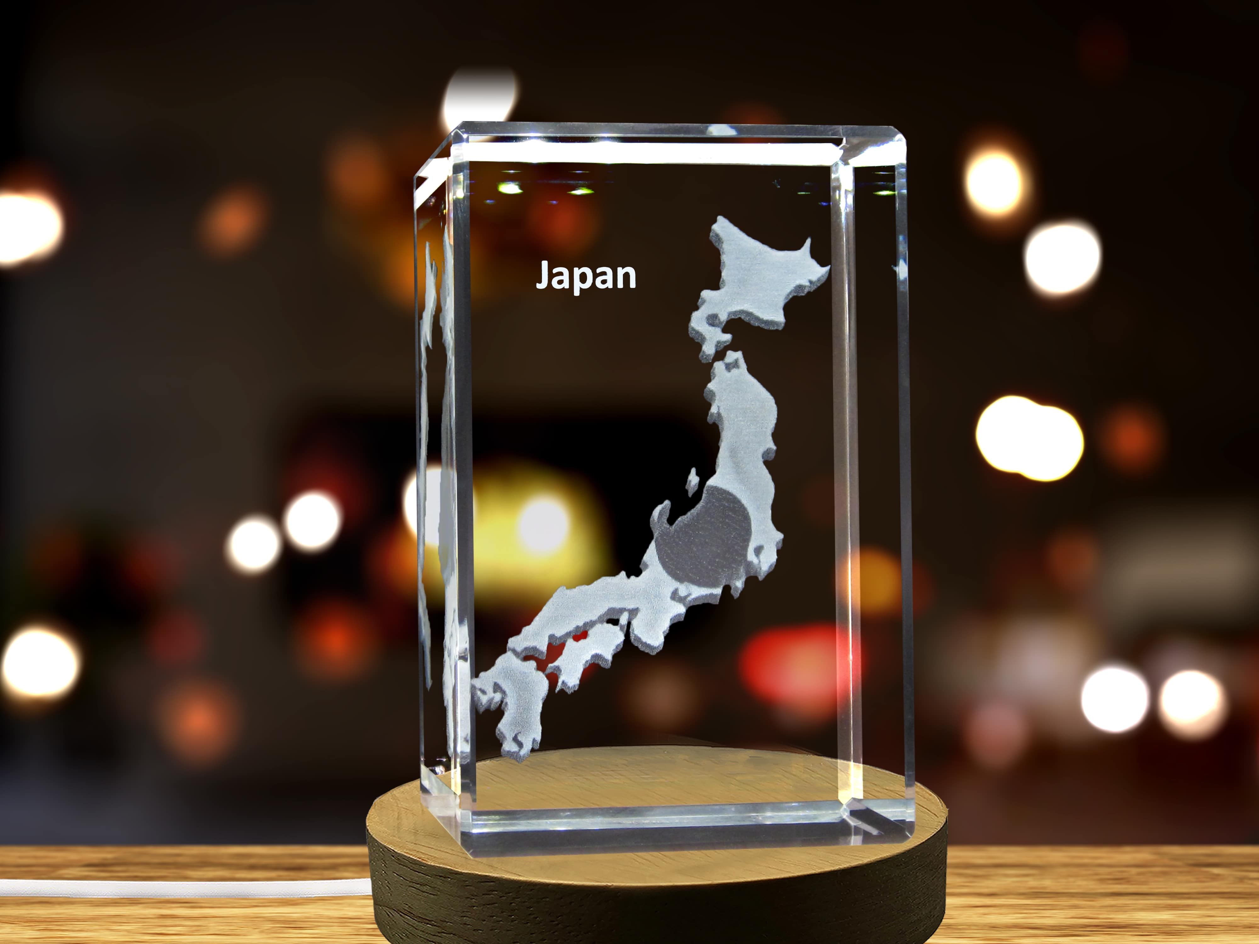 Japan 3D Engraved Crystal 3D Engraved Crystal Keepsake/Gift/Decor/Collectible/Souvenir A&B Crystal Collection