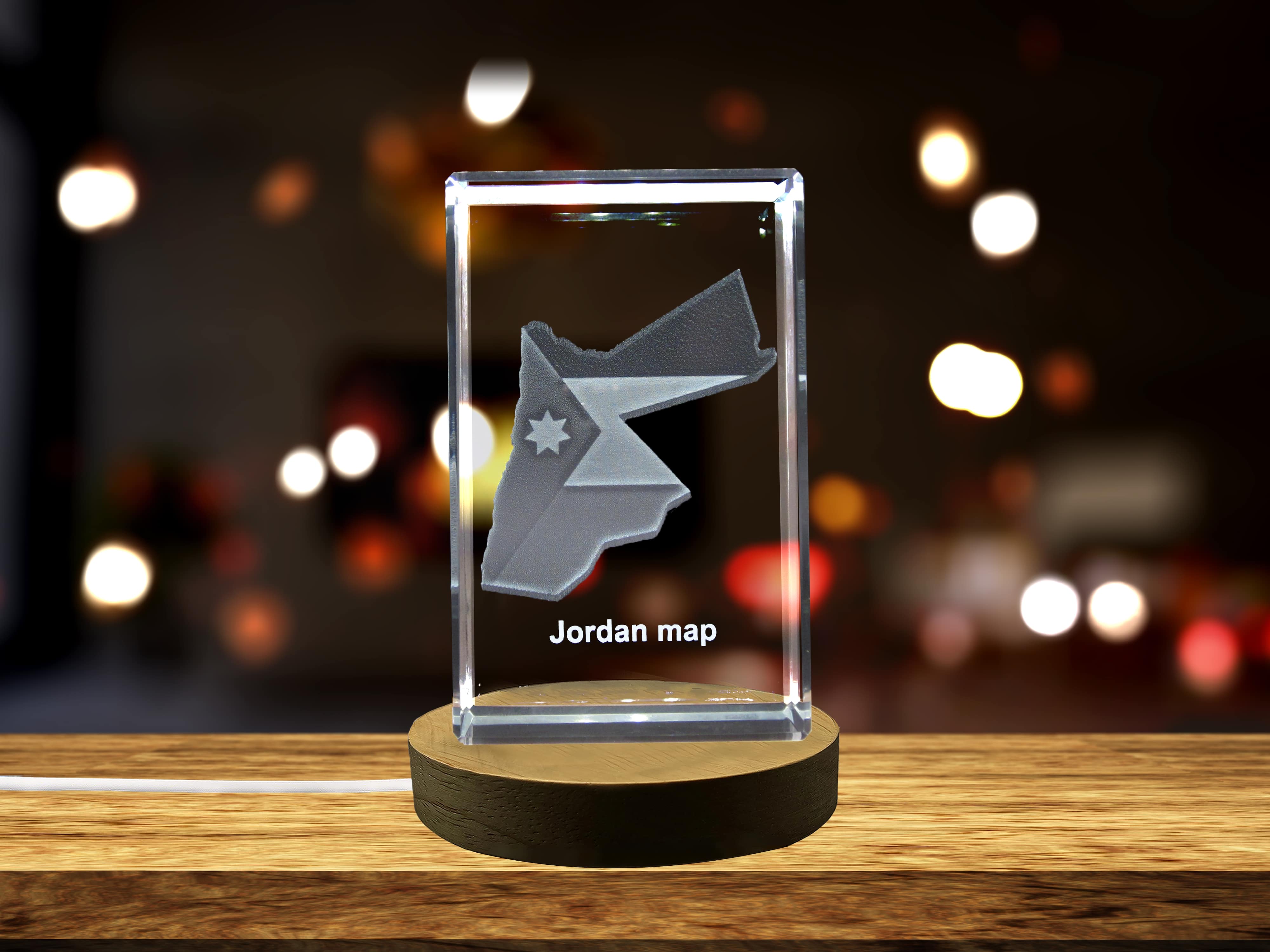 Jordan 3D Engraved Crystal 3D Engraved Crystal Keepsake/Gift/Decor/Collectible/Souvenir A&B Crystal Collection
