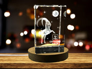 Capricorne Zodiac Signe 3D Cadeau de souvenir de cristal gravé gravé