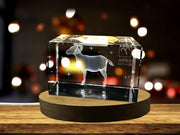 Aries Zodiac Sign 3D Engraved Crystal Keepsake Gift