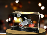 Cancer Zodiac Sign 3D Engraved Crystal Keepsake Gift