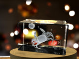 Cancer Zodiac Sign 3D Engraved Crystal Keepsake Gift A&B Crystal Collection
