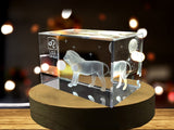 Leo Zodiac Sign 3D Engraved Crystal Keepsake Gift A&B Crystal Collection