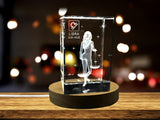 Libra Zodiac Sign 3D Engraved Crystal Keepsake Gift A&B Crystal Collection