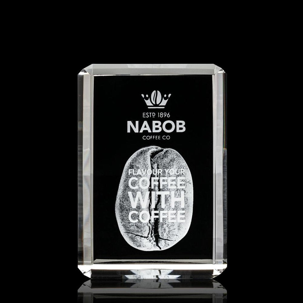 3D Engraved Award Trophy Tower A&B Crystal Collection