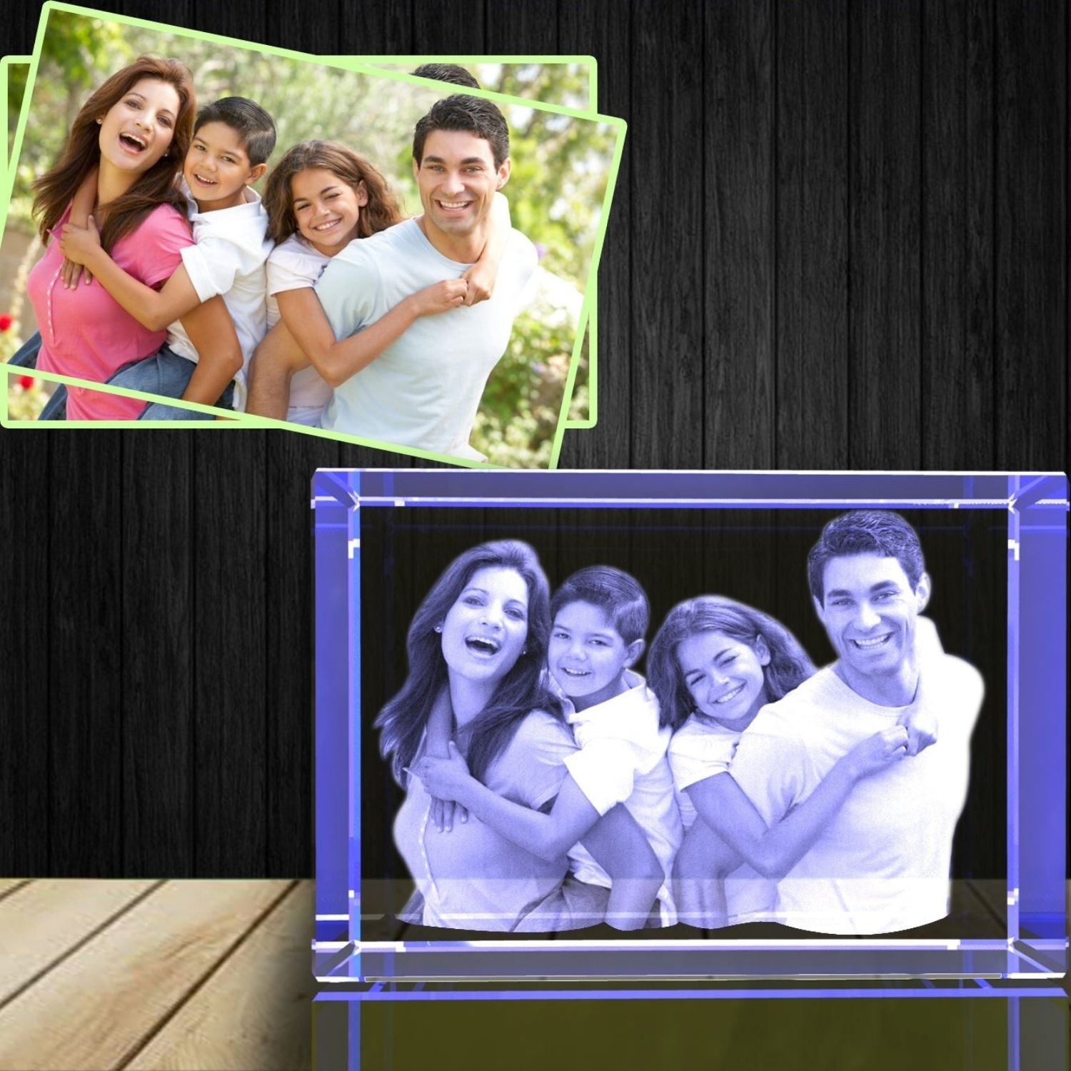 Personalized Photo Gifts A&B Crystal Collection