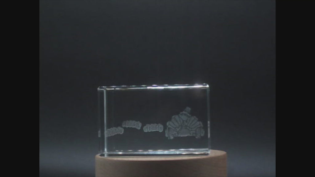 Thanksgiving 9 3D Engraved Crystal 