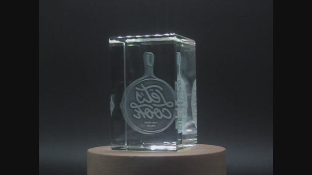 Let’s Cook Something Special 3D Engraved Crystal 