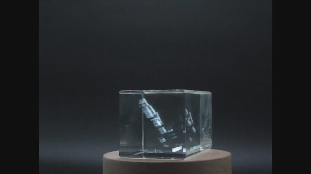 Solomon Islands 3D Engraved Crystal 