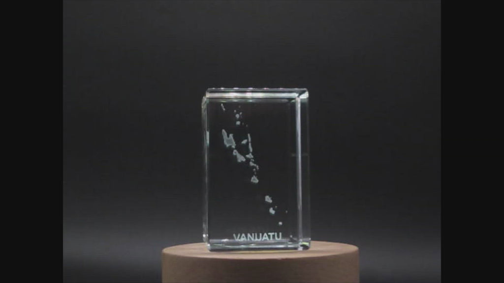 Vanuatu 3D Engraved Crystal 