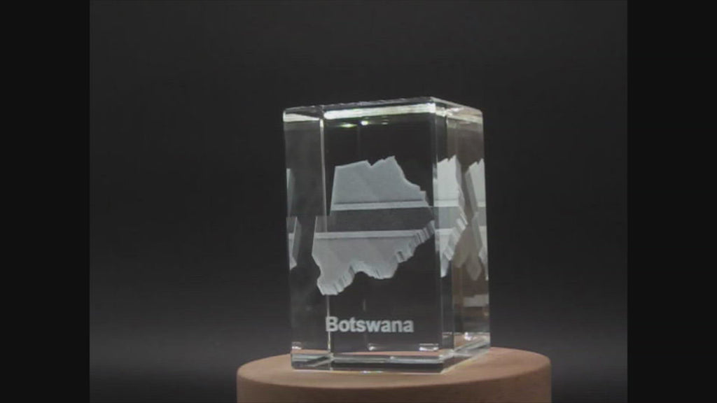Botswana 3D Engraved Crystal 