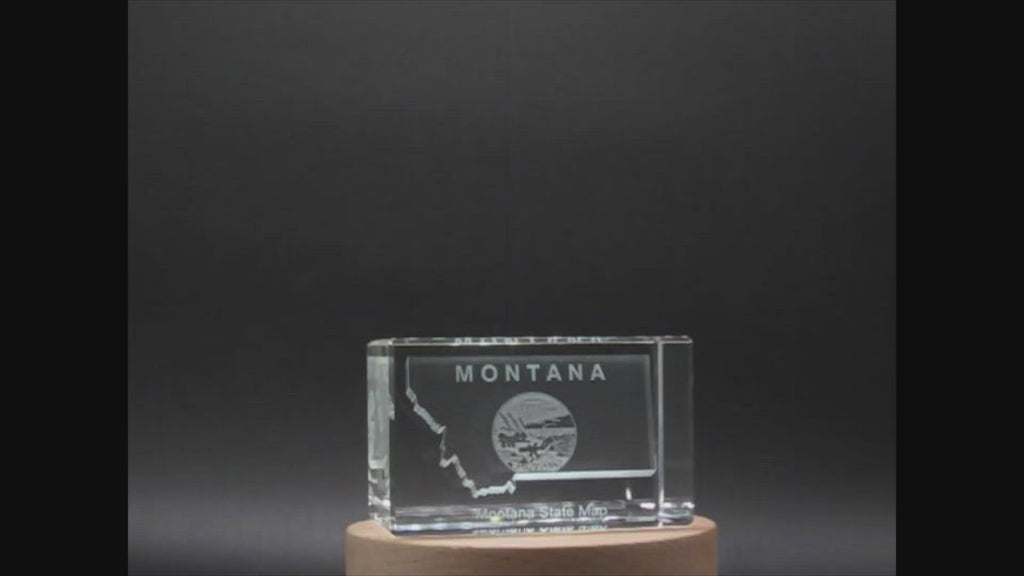 Montana 3D Engraved Crystal