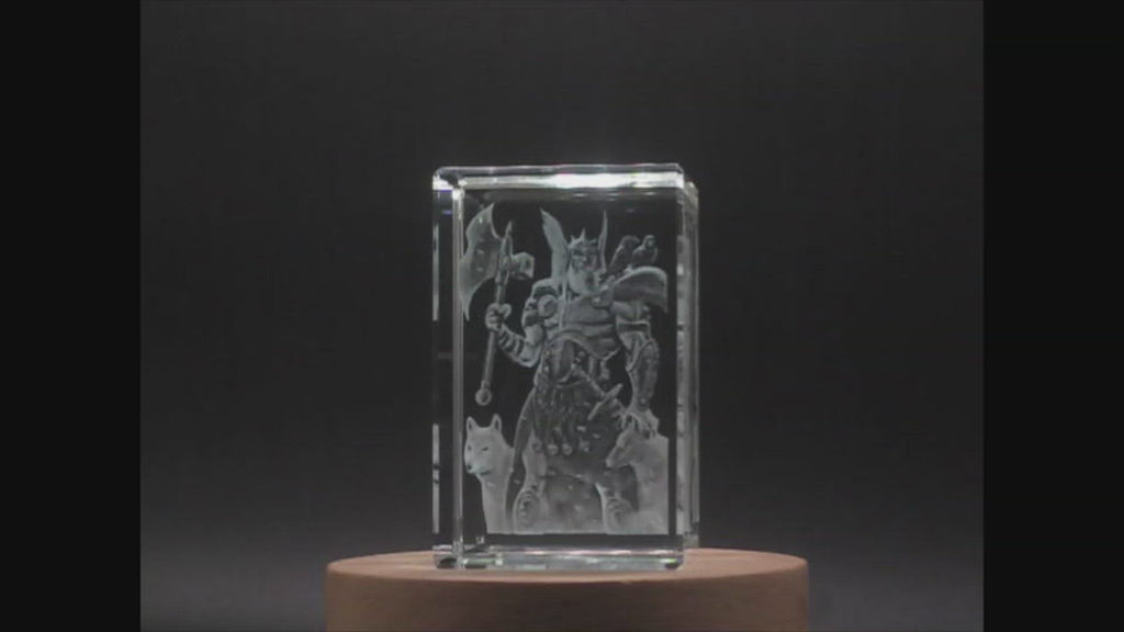 Odin 3D Engraved Crystal